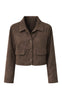 Say INA Copenhagen Jakke - Kathi Suede - Dark Brown