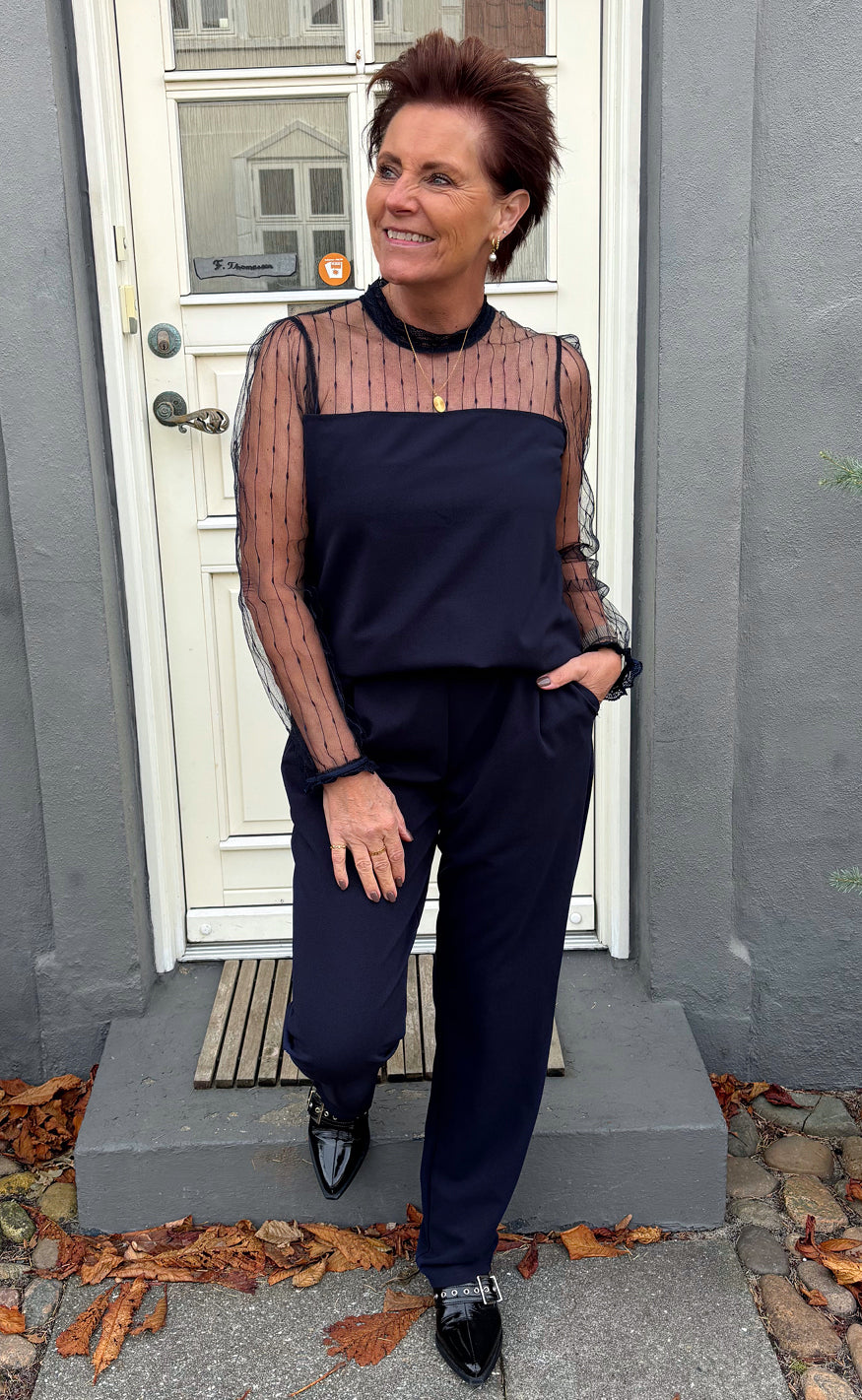 Say INA Copenhagen Jumpsuit / Buksedragt - Trisha - Navy Blue