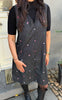 Say INA Copenhagen Kjole - Ania Spencer - Black Denim W. Flowers