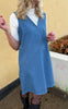Say INA Copenhagen Kjole - Ania Spencer - Light Blue Denim
