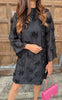 Say INA Copenhagen Kjole - Asha - Black W. 3D Roses