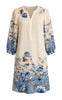 Say INA Copenhagen Kjole - Carly - Blue / Brown Flowers