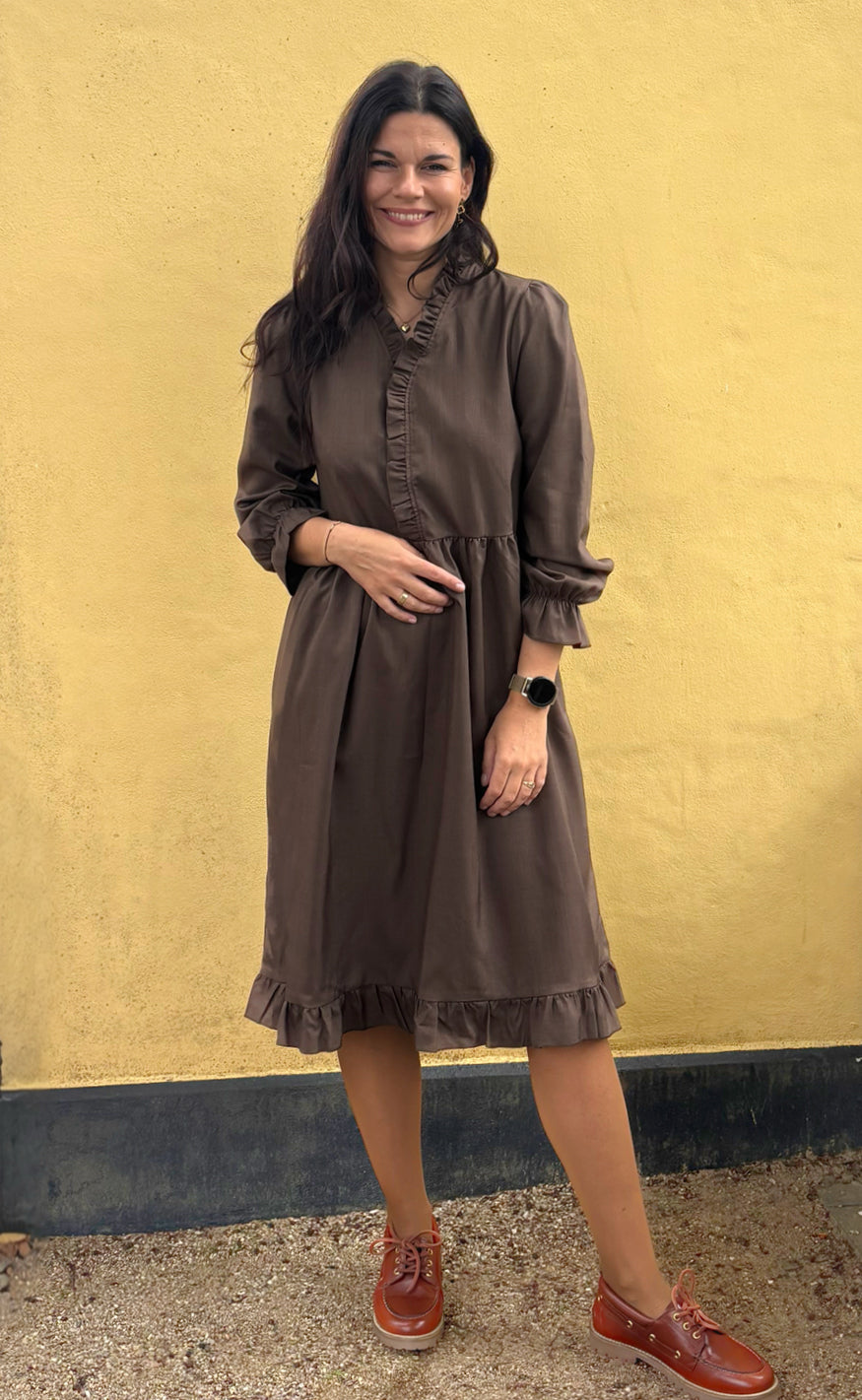 Say INA Copenhagen Kjole - Catja - Dark Brown