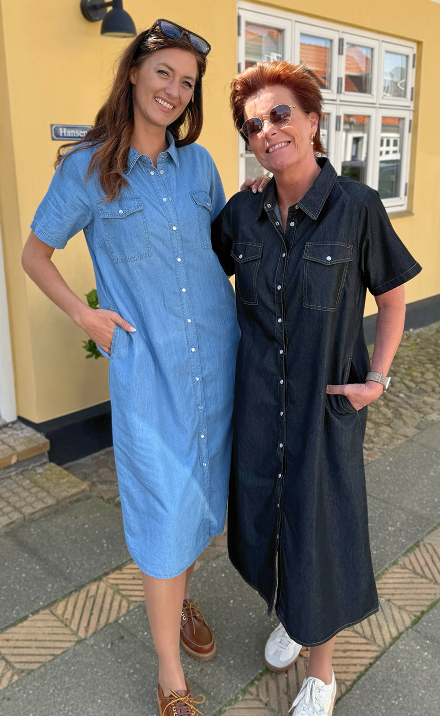 Say INA Copenhagen Kjole - Detia Summer - Light Blue Denim