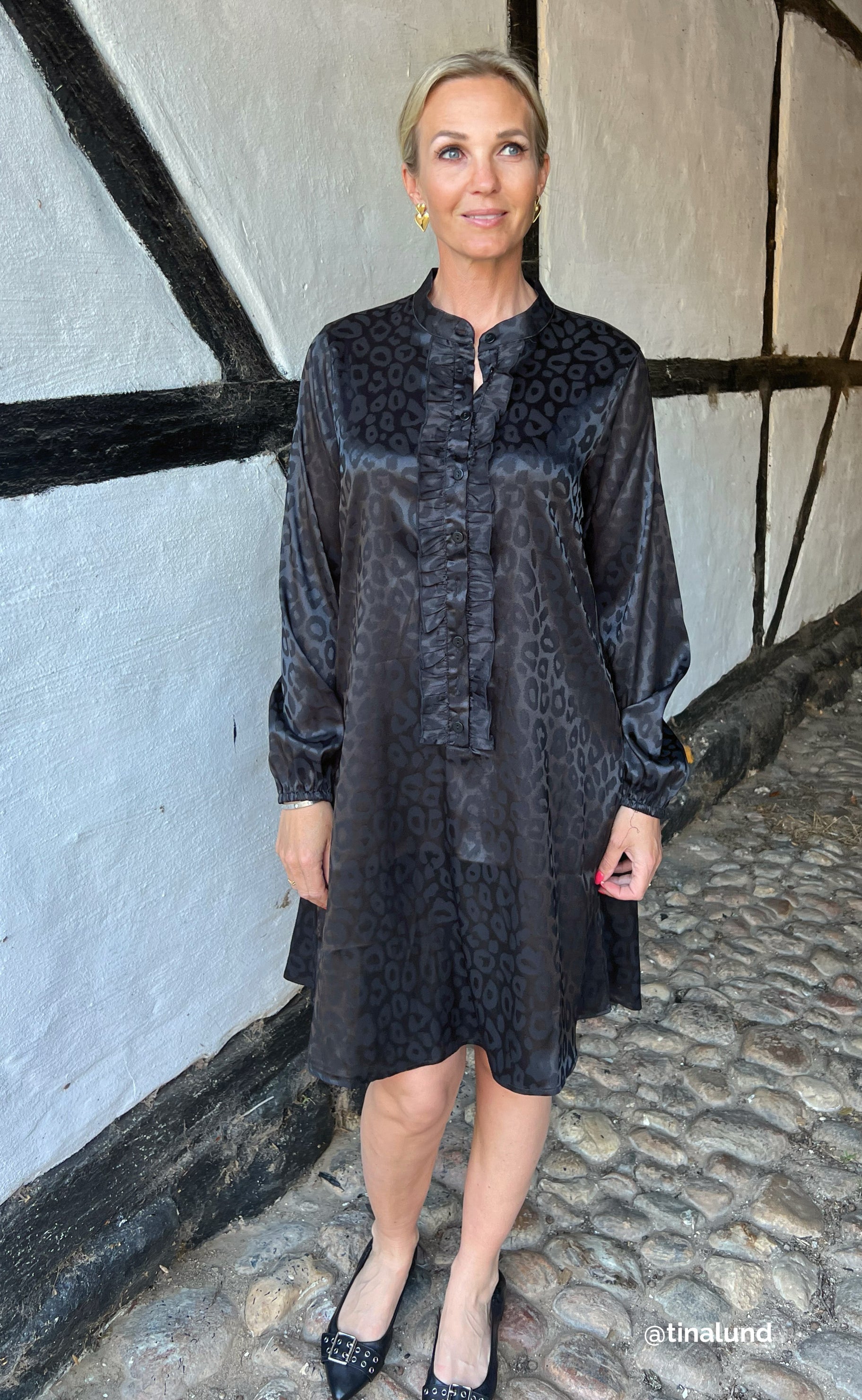 Say INA Copenhagen Kjole - Florina - Black Leopard