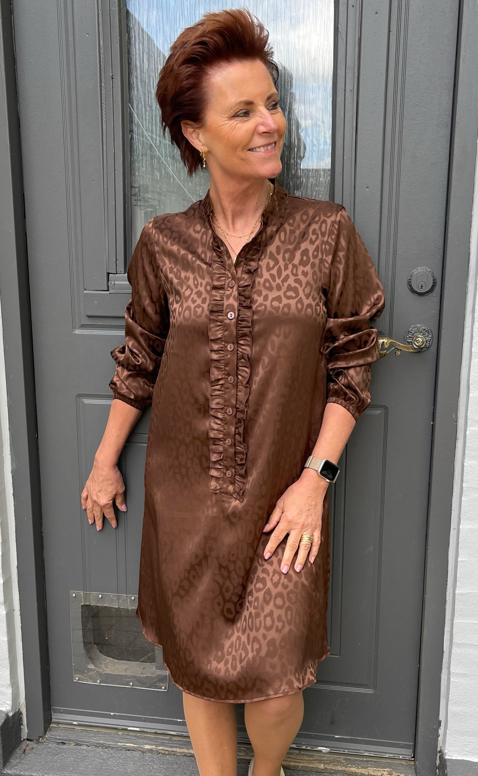 Say INA Copenhagen Kjole - Florina - Chocolate Leopard