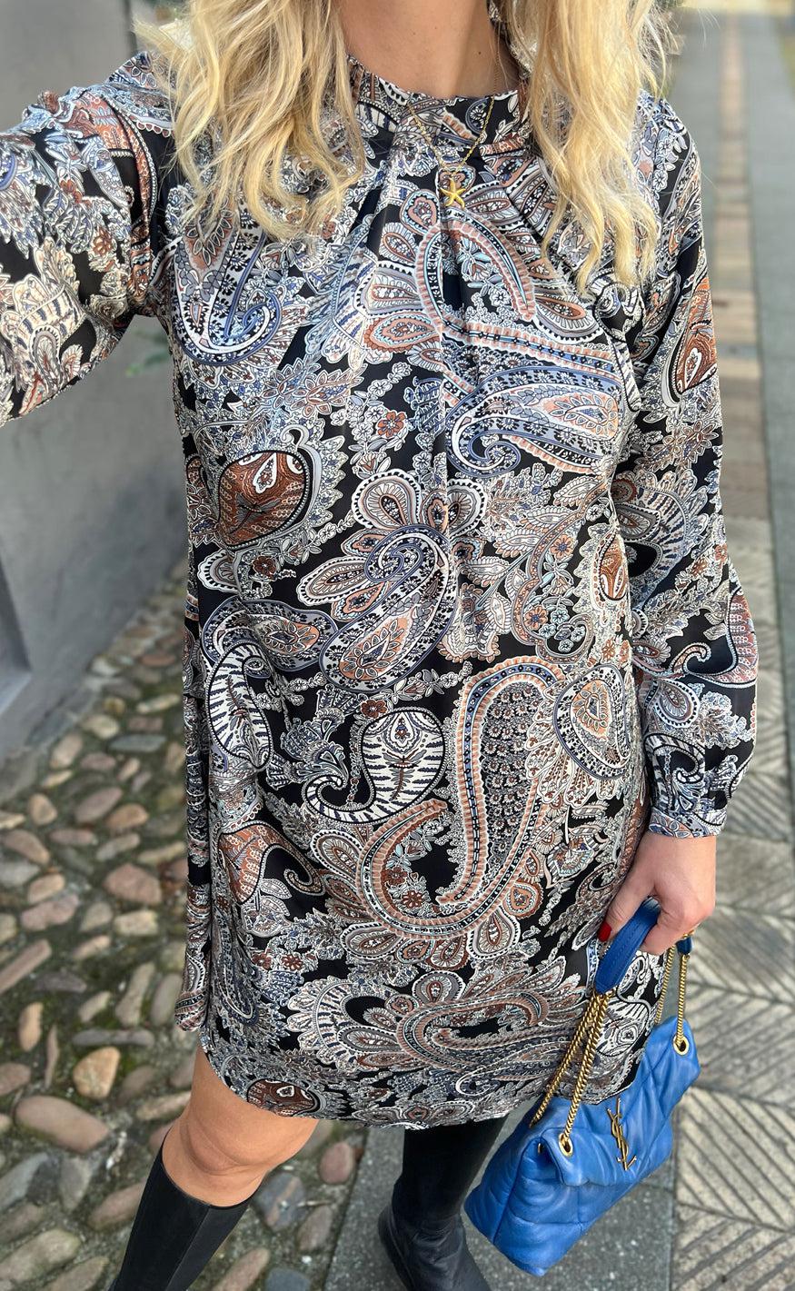 Say INA Copenhagen Kjole - Hazel - Paisley Night