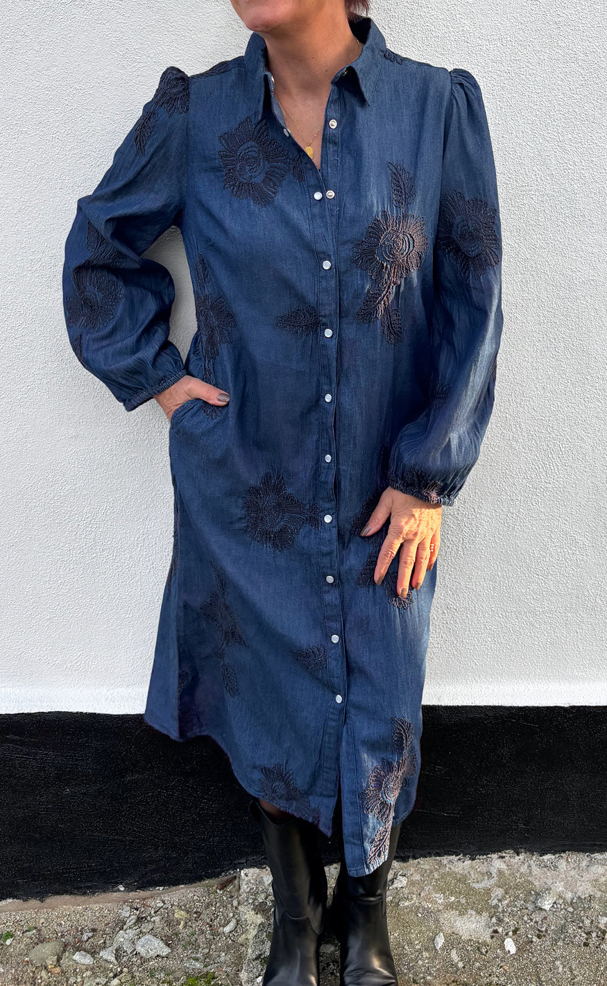Say INA Copenhagen Kjole - Jessi - Denim Blue