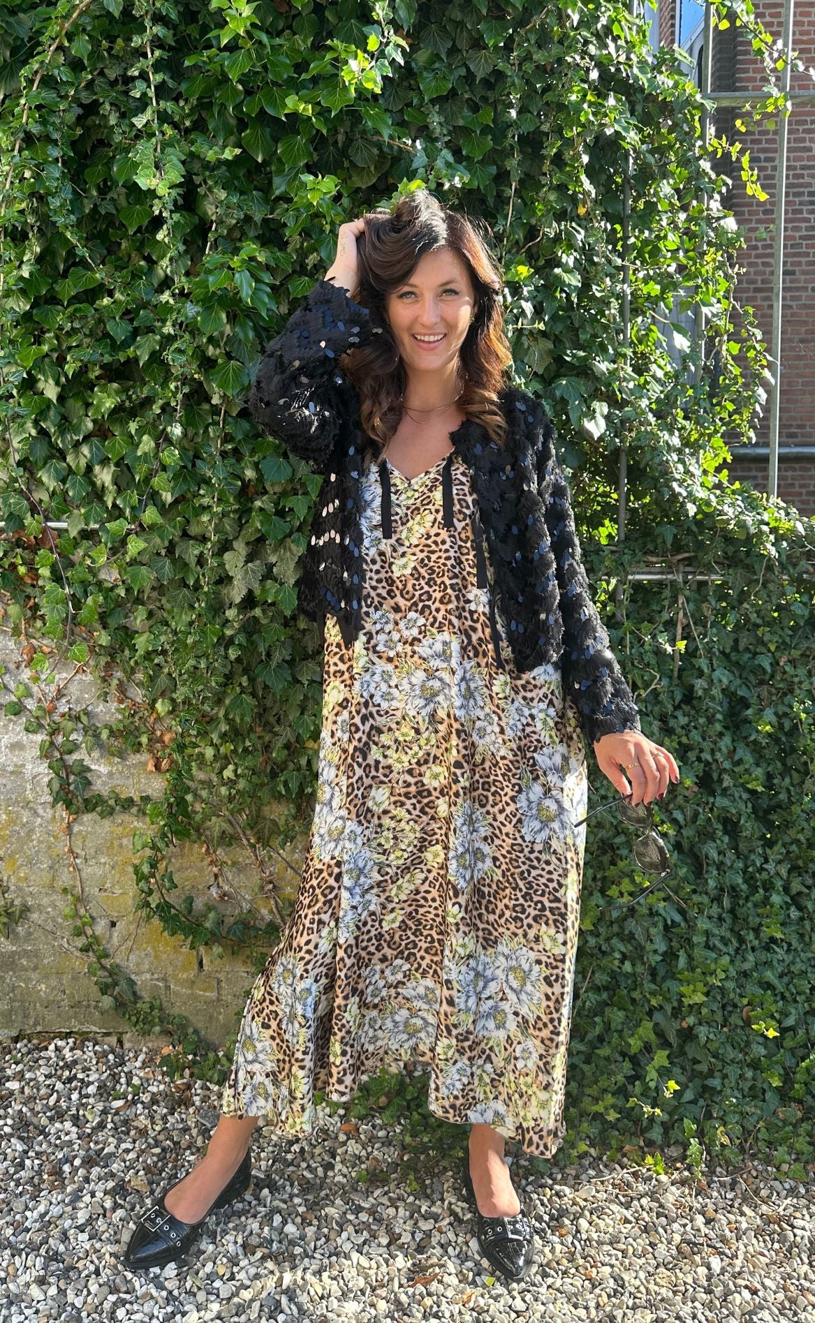 Say INA Copenhagen Kjole - Klara - Leopard Flower