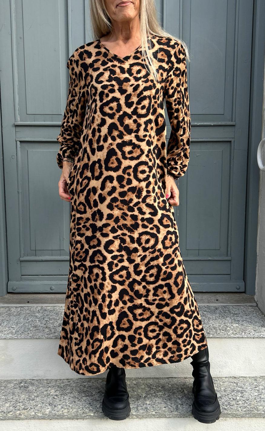Say INA Copenhagen Kjole - Lia Poplin - Leopard