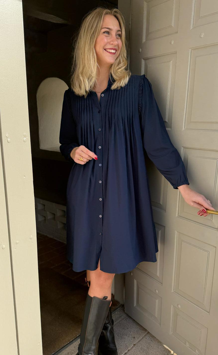 Say INA Copenhagen Kjole - Loui - Navy Blue