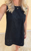 Say INA Copenhagen Kjole - Maja - Black Denim W. Embroidery
