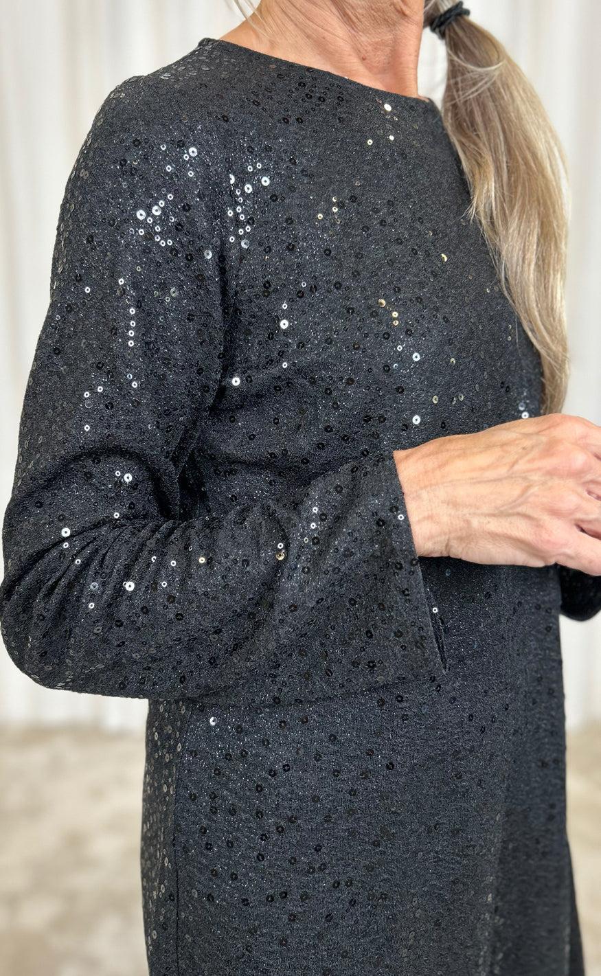 Say INA Copenhagen Kjole - Sima - Black Sequin