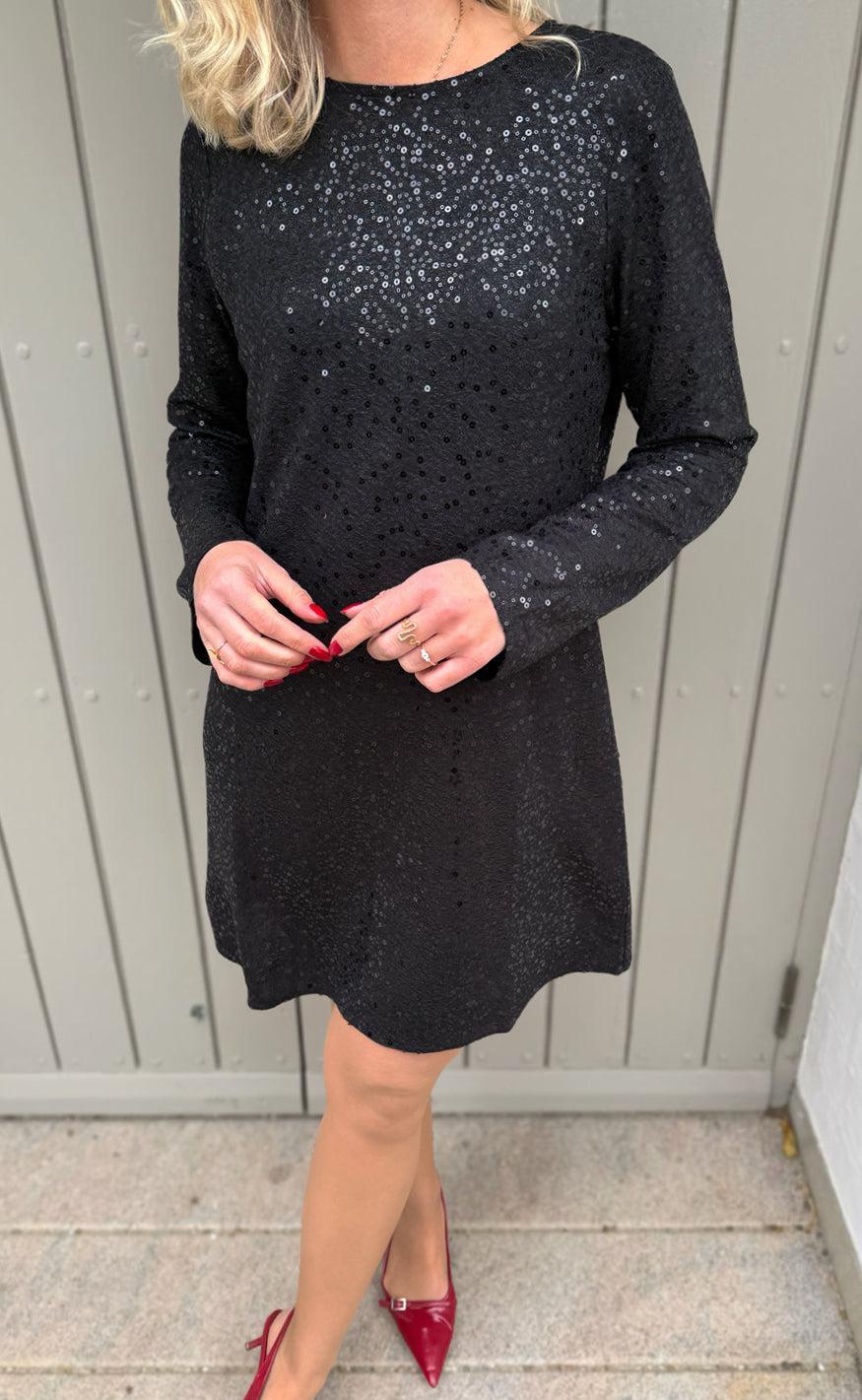 Say INA Copenhagen Kjole - Sima - Black Sequin