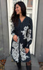 Say INA Copenhagen Kjole - Vicky - Black W. Flowers