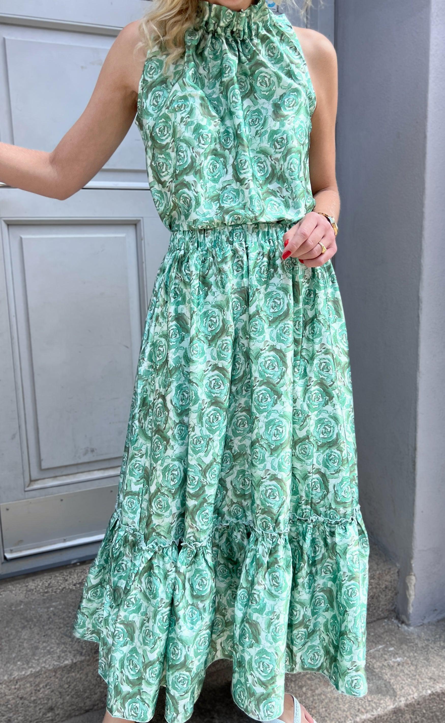Say INA Copenhagen Nederdel - Hanna - Green Roses