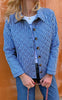 Say INA Copenhagen Quiltet Jakke - Elvira - Blue Striped