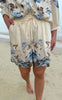 Say INA Copenhagen Shorts - Carly - Blue / Brown Flowers