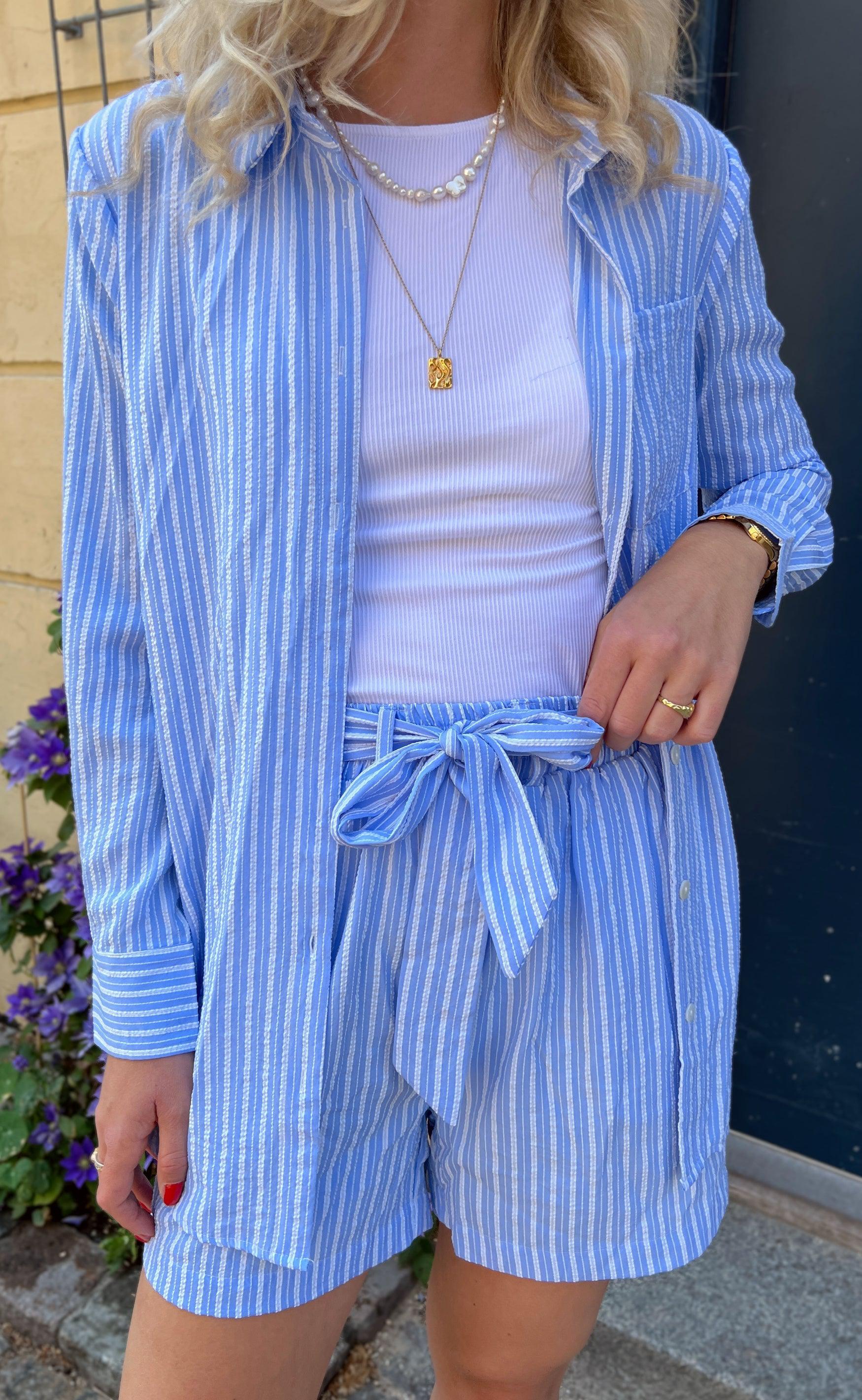 Say INA Copenhagen Shorts - Grace - Blue/White Stripe