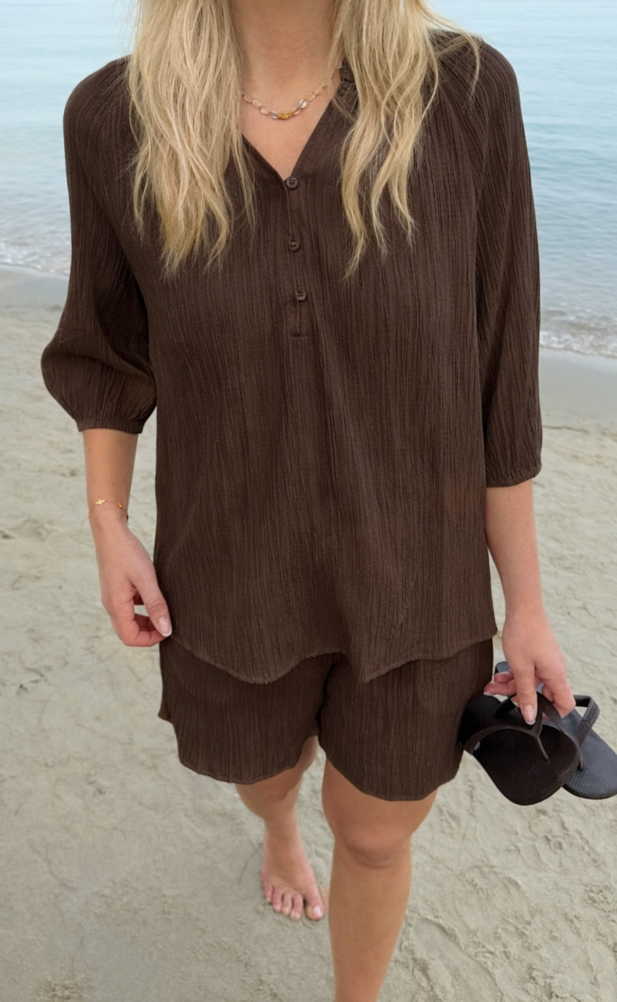 Say INA Copenhagen Shorts - Ida - Dark Brown