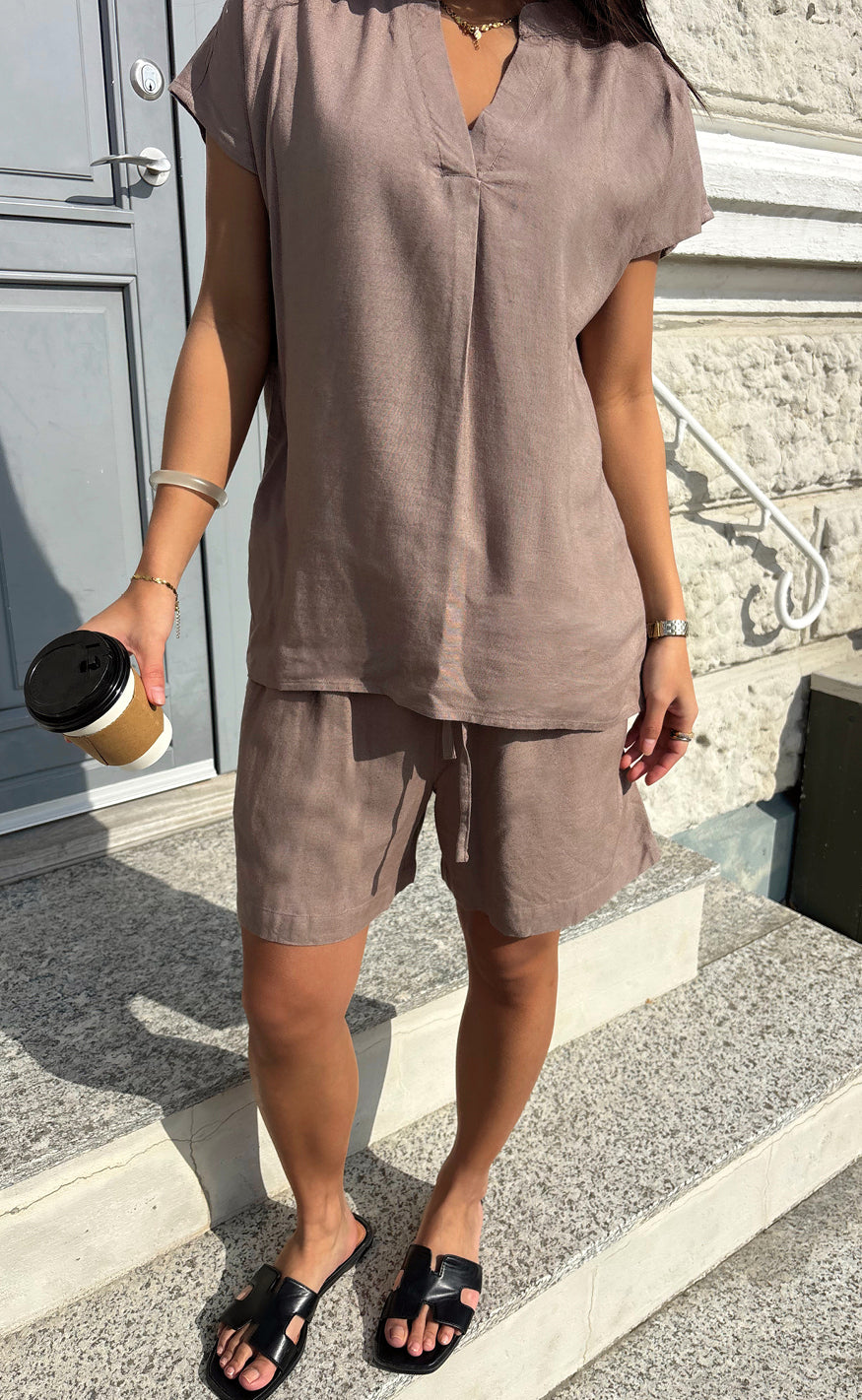 Say INA Copenhagen Shorts - Laura Linen - Brown