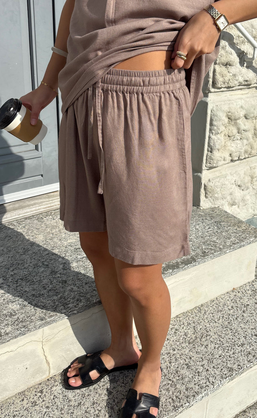 Say INA Copenhagen Shorts - Laura Linen - Brown