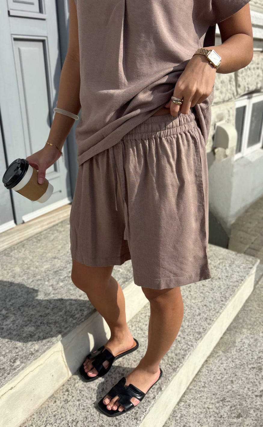 Say INA Copenhagen Shorts - Laura Linen - Brown