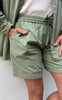 Say INA Copenhagen Shorts - Sandy Linen - Army Green