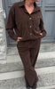Say INA Copenhagen Skjorte - Carina - Brown Corduroy