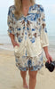 Say INA Copenhagen Skjorte - Carly - Blue / Brown Flowers