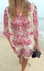 Say INA Copenhagen Skjorte - Carly - White W. Pink Print