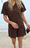 Say INA Copenhagen Skjorte - Emilia Embroidery - Dark Brown