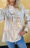 Say INA Copenhagen Skjorte - Frida - Red Striped