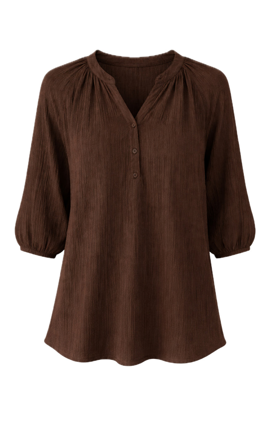 Say INA Copenhagen Skjorte - Ida - Dark Brown