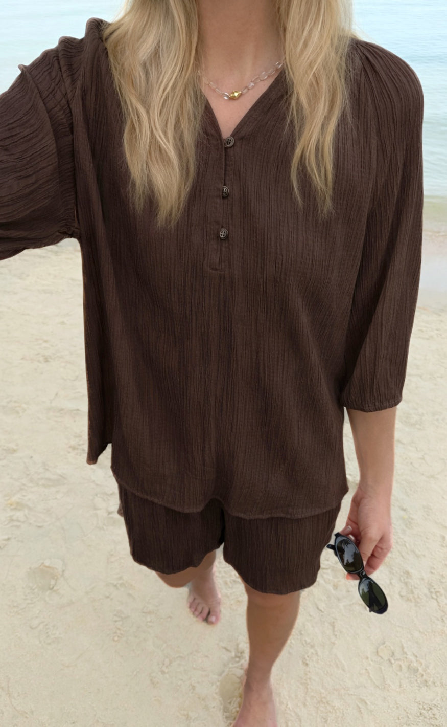 Say INA Copenhagen Skjorte - Ida - Dark Brown