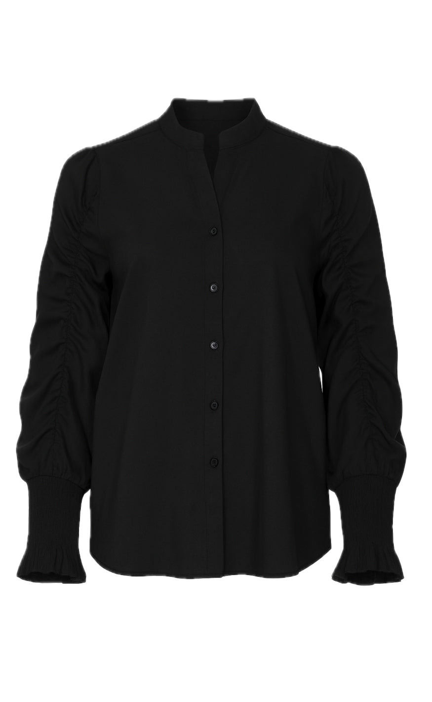 Say INA Copenhagen Skjorte - Rina Ruffle - Black