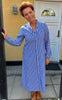 Say INA Copenhagen Skjortekjole - Cilla - Dark Blue Striped