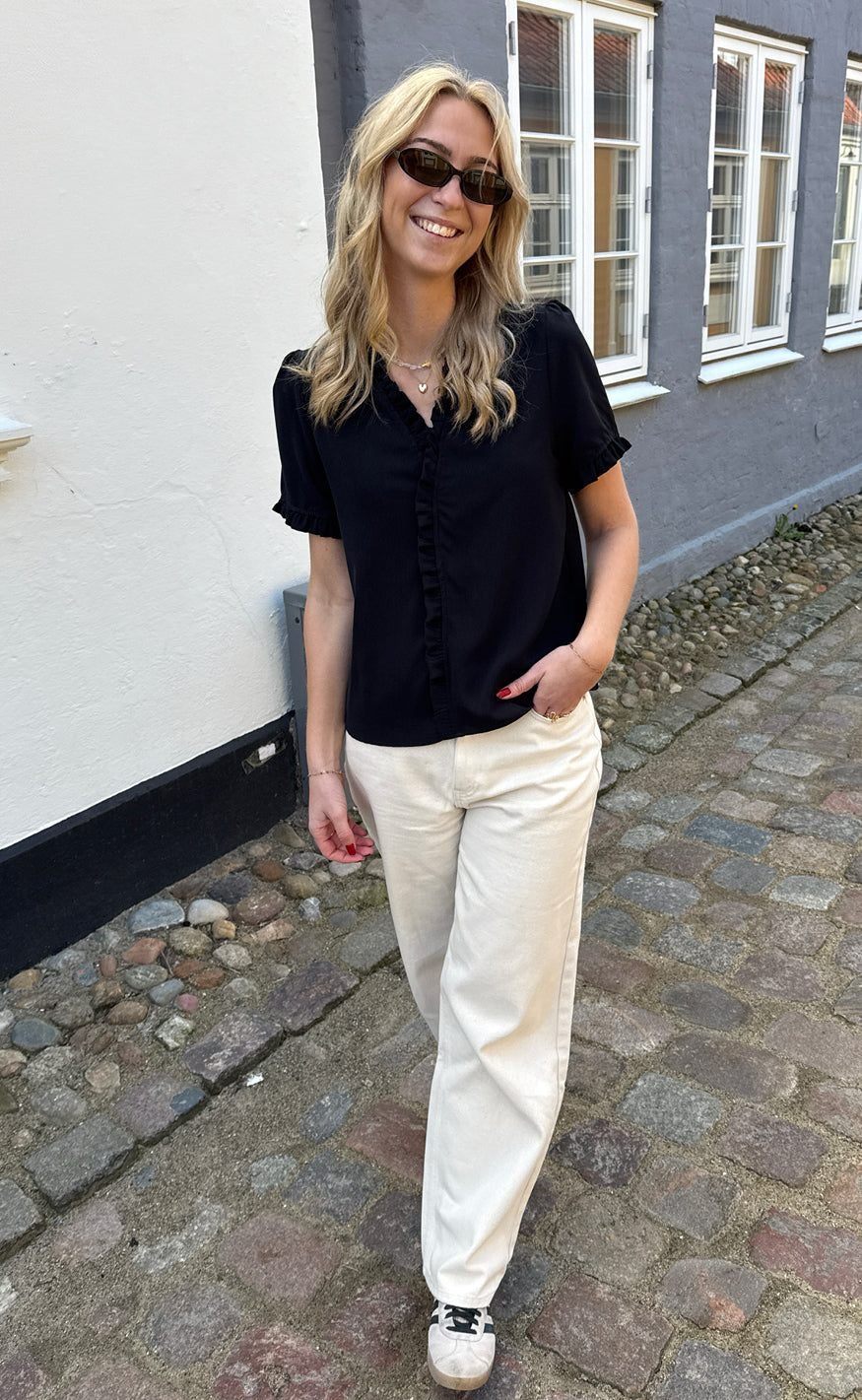 Say INA Copenhagen Top - Catja - Black