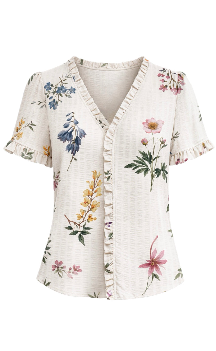 Say INA Copenhagen Top - Catja - Romantic Flowers