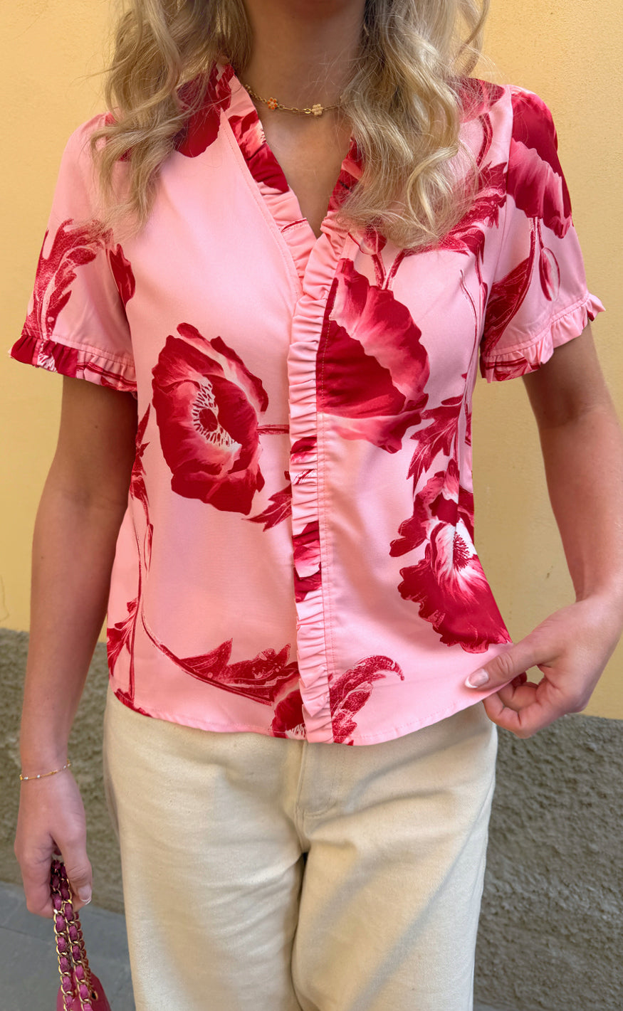Say INA Copenhagen Top - Catja - Rosy Flower