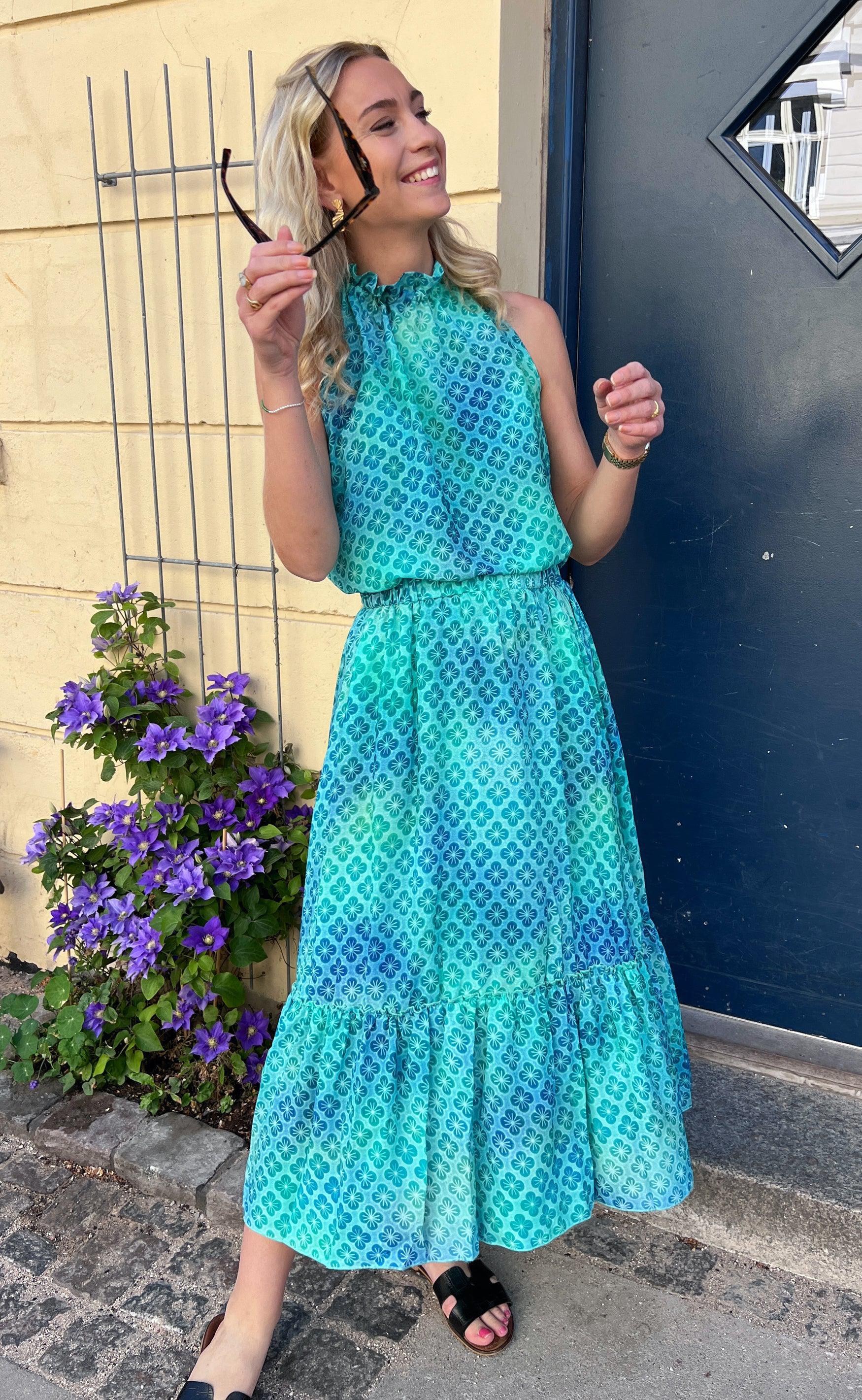 Say INA Copenhagen Top - Ellen - Aqua (vendbar)