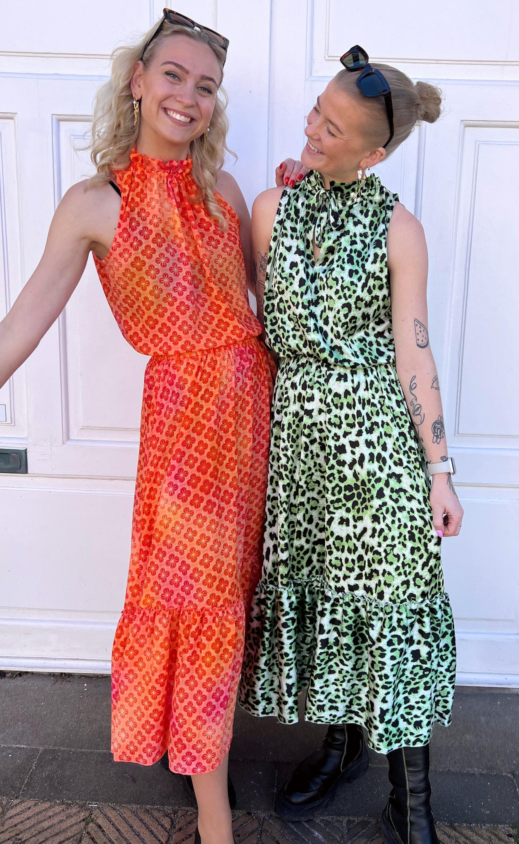 Say INA Copenhagen Top - Ellen - Green Leo (vendbar)