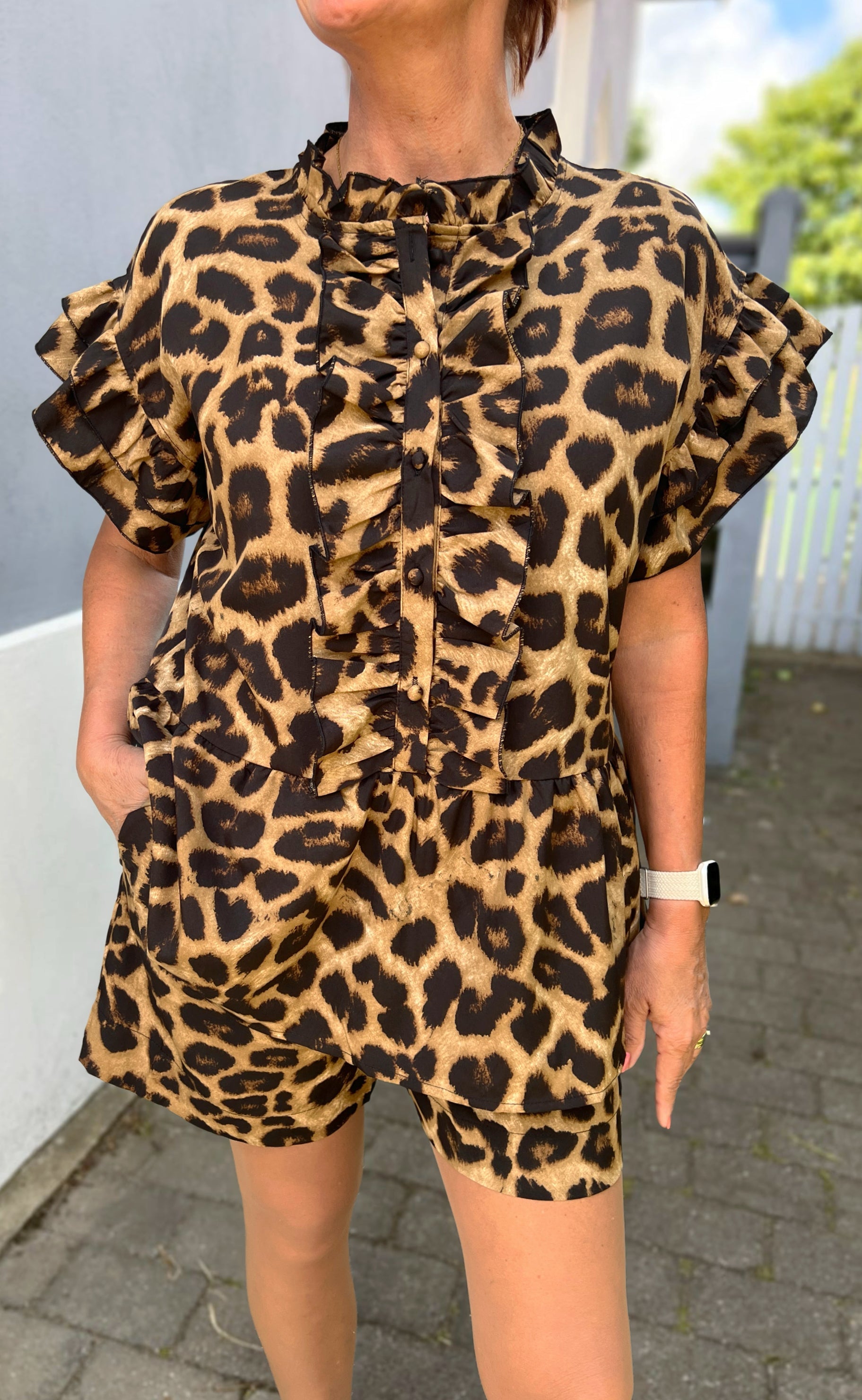 Say INA Copenhagen Top - Freya - Leopard