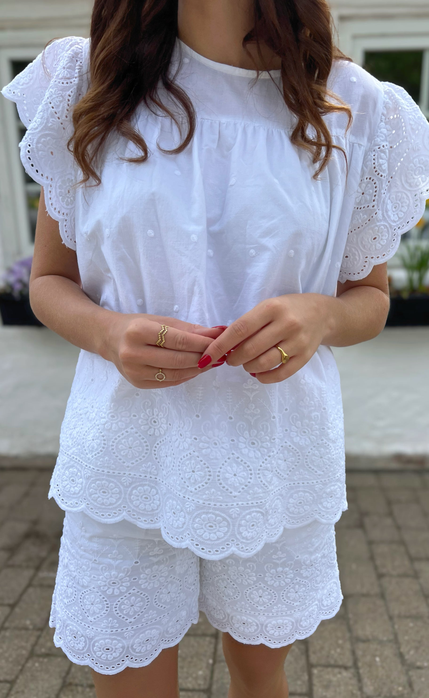 Say INA Copenhagen Top - Line - White