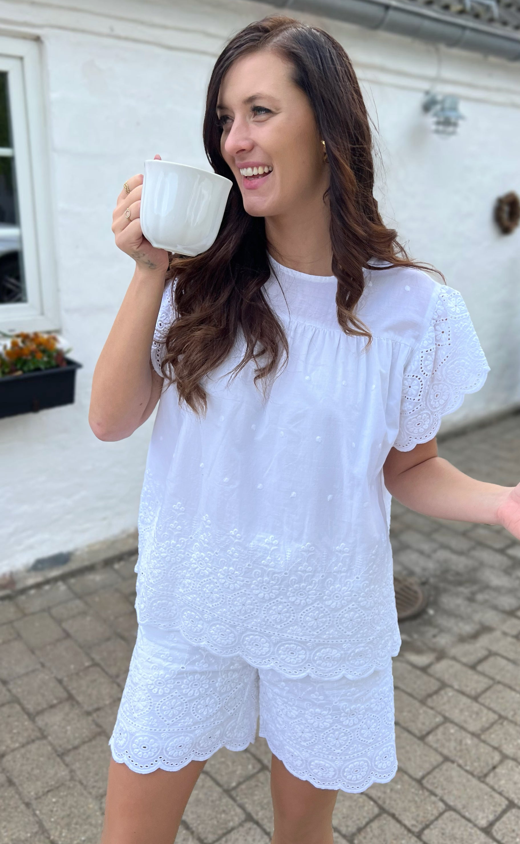 Say INA Copenhagen Top - Line - White