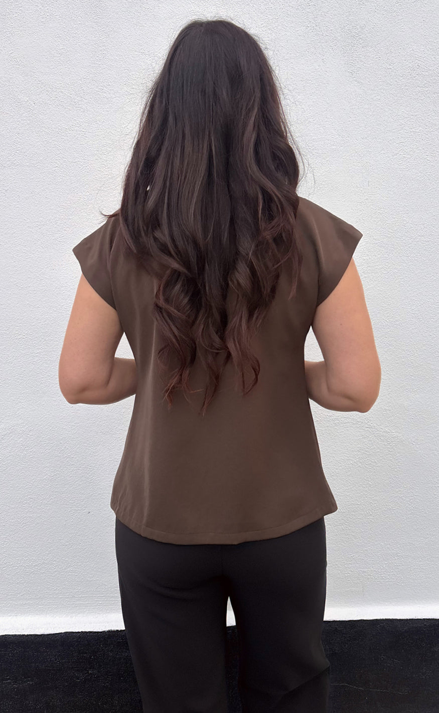 Say INA Copenhagen Top - Mira - Dark Brown