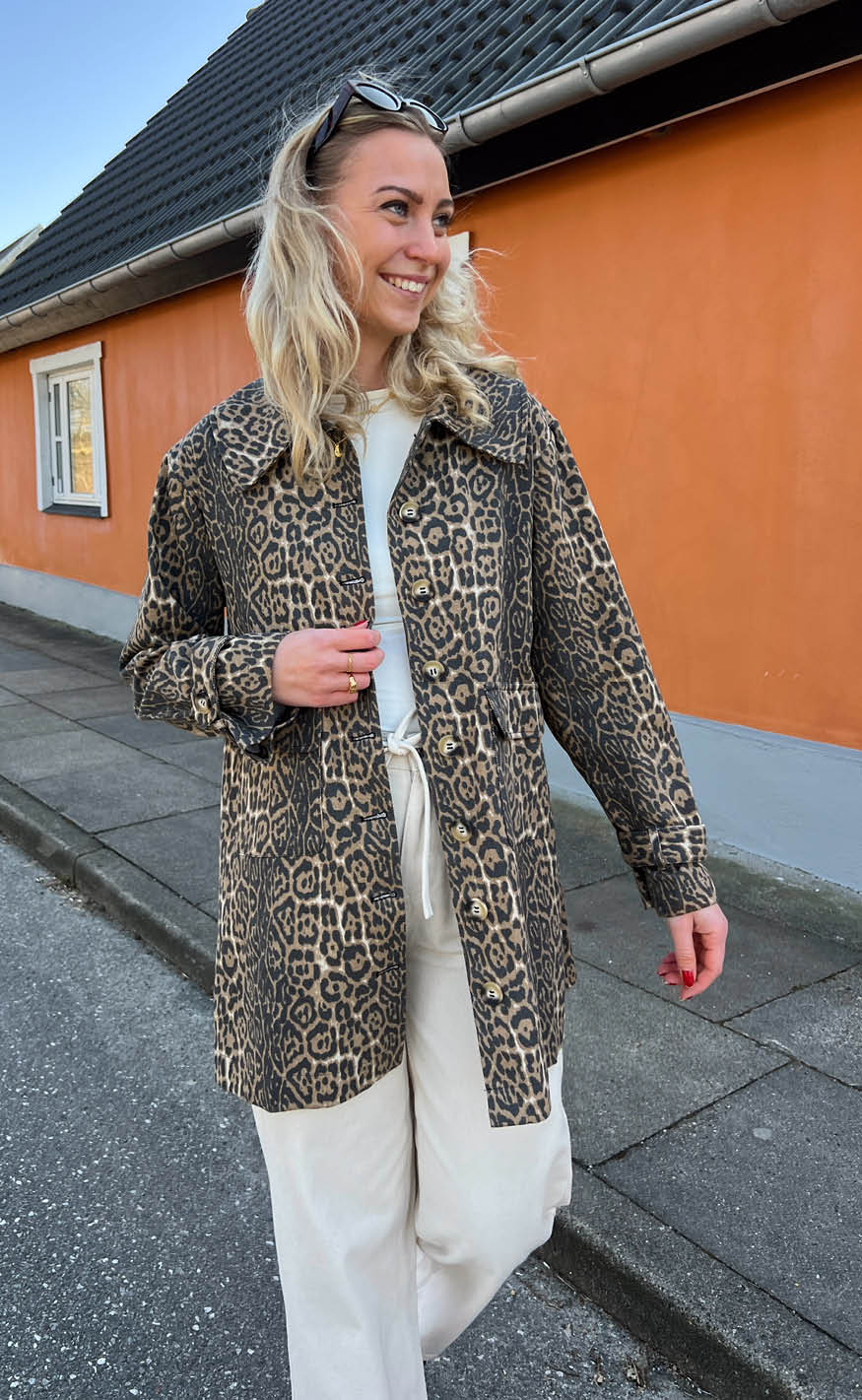 Say INA Copenhagen Trenchcoat - Jessica - Leopard