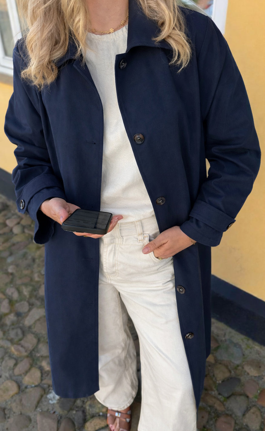 Say INA Copenhagen Trenchcoat - Louisa Long - Navy Blue