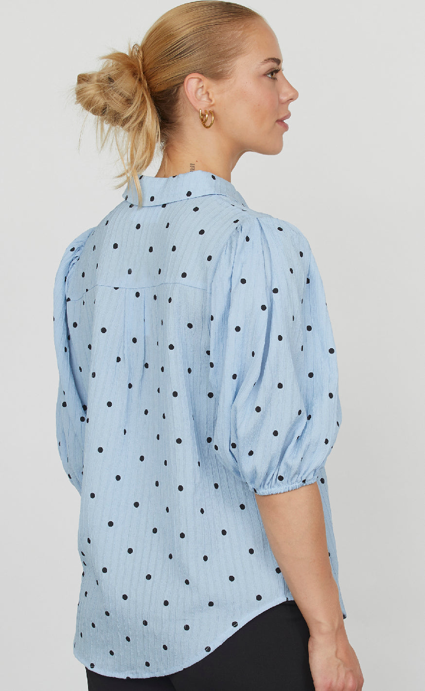 Sisters Point Bluse - Ella - L. Blue/Black