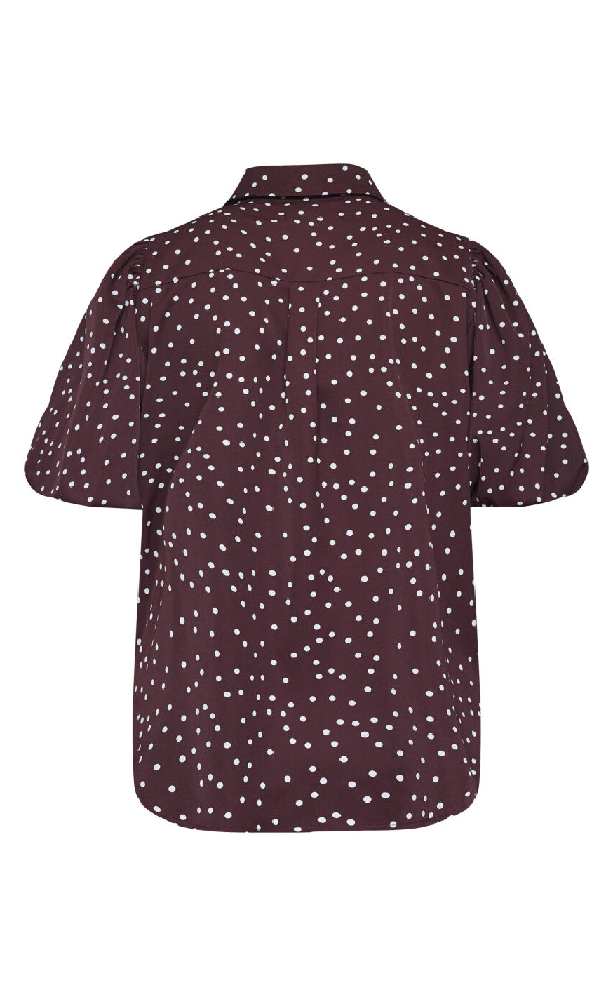 Sisters Point Bluse - Ella-SH60 - Bordeaux/Dot